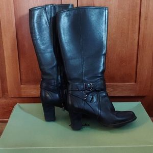 Clarks tall black boots